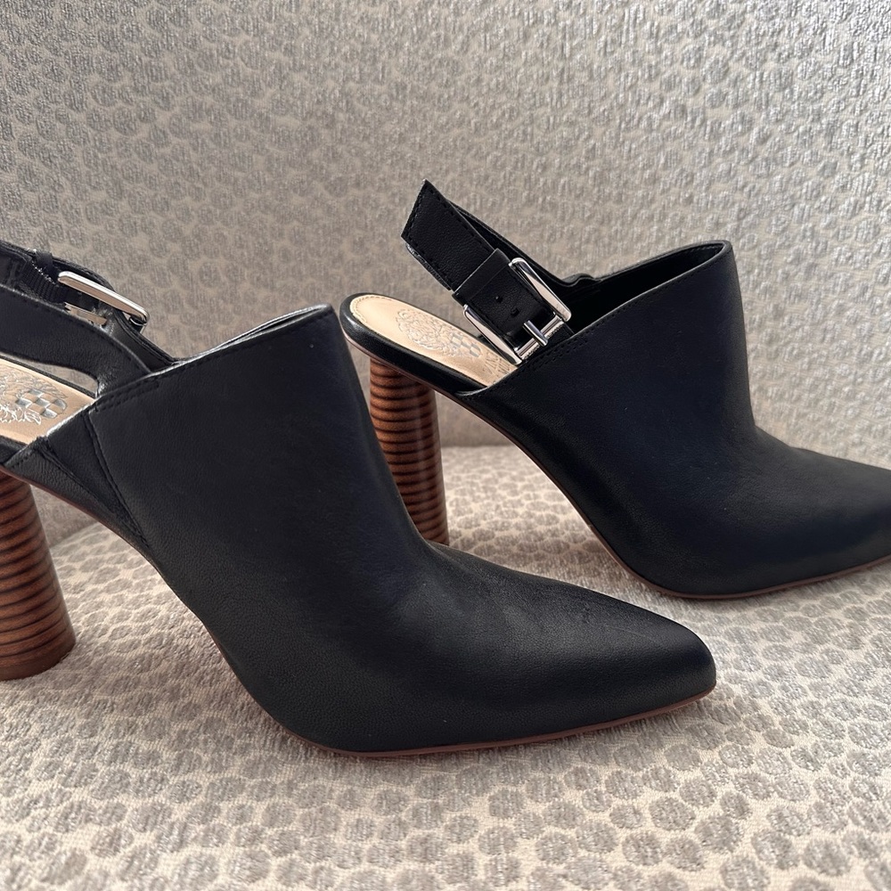 Vince Camuto high open heel with straps. Size 8.5